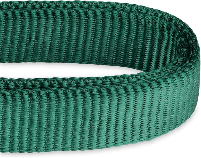 Hyhug Martingale Dog Collar Without Buckle: Anti Escape, No Slip Heavy - Duty Nylon, Colorfast & Adjustable for Medium Breeds(Medium, Solid Color Dark Green