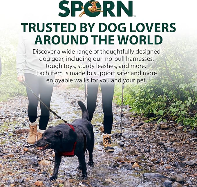 Sporn No Pull Dog Harness for Small-Sized Dogs - Red Mesh, Heavy Duty Nylon, Breathable, Lightweight, Adjustable, Padded, Soft & Easy, Anti-Pull & Anti-Rub Body Halter, Small Dog Harness for Puppies