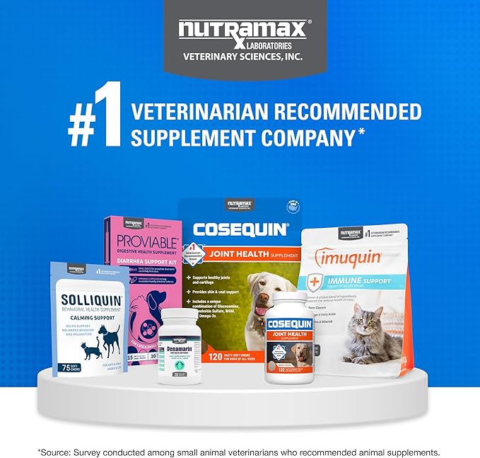 Nutramax Cosequin Joint Health Supplement for Cats - With Glucosamine and Chondroitin, 80 Capsules (Pack of 2)