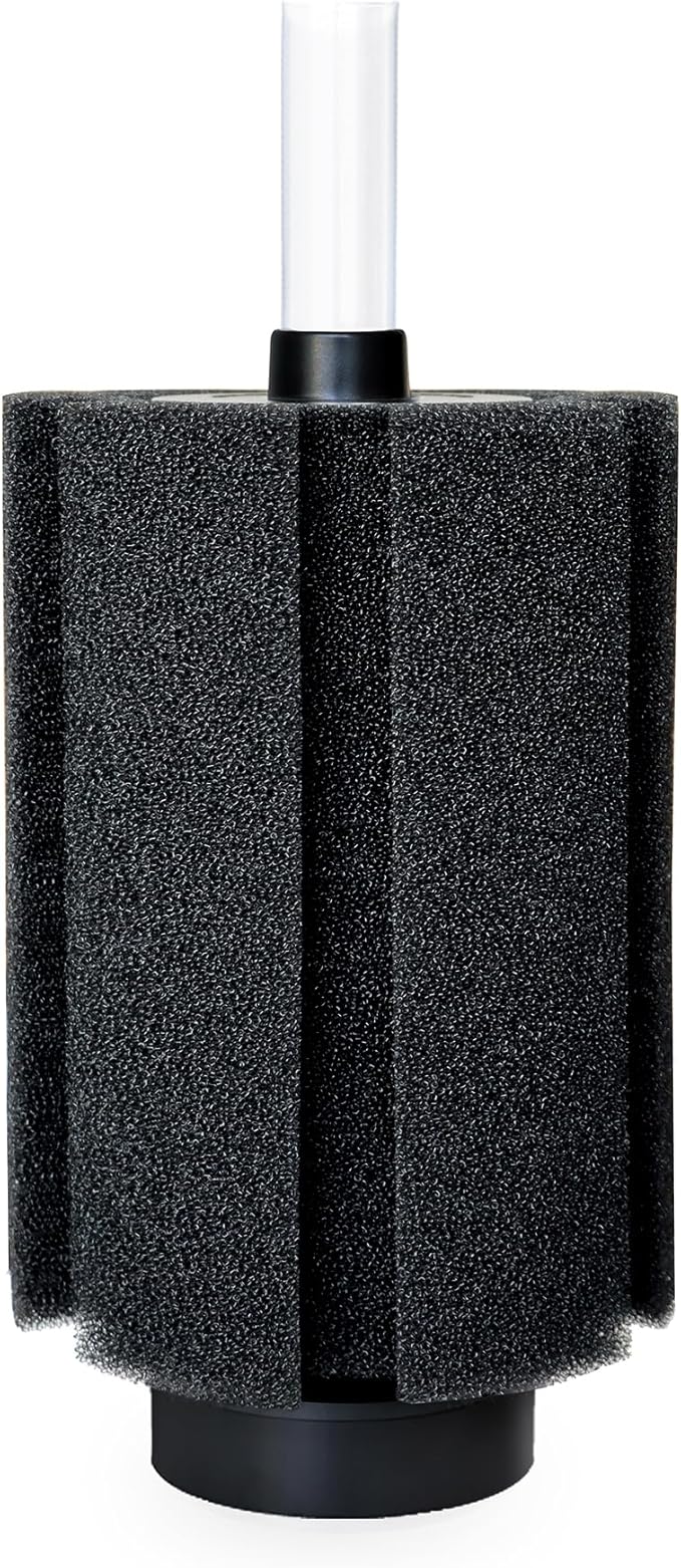 Aquarium Large Sponge Filter 80-90 Gal with Air Stone and Bio Ceramic Media, Quiet Sponge Filter for Fry, Betta, Shrimp Aquarium Fish Tank