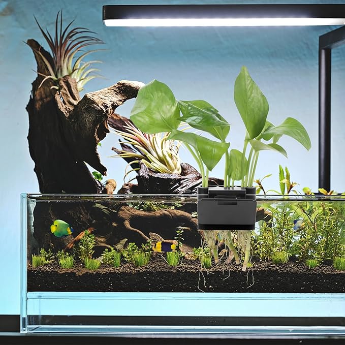 4Pcs 3 Holes Upgraded Aquatic Plant Cup Aquarium Plant Holder for Tank, Hanging Aquarium Plant Holder, Aquarium Aquatic Plant Cultivation, Aquarium Plant Decoration.
