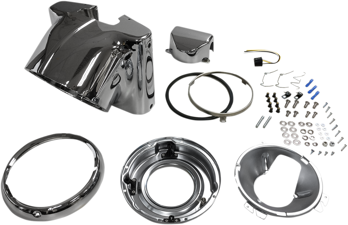 DRAG SPECIALTIES 7-Inch Nacelle Headlight Kit - Chrome (Part L20-0629C)
