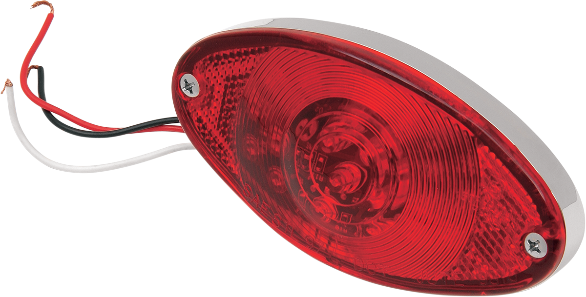 DRAG SPECIALTIES Cat Eye Ultra Thin Red Taillight - Part 160634