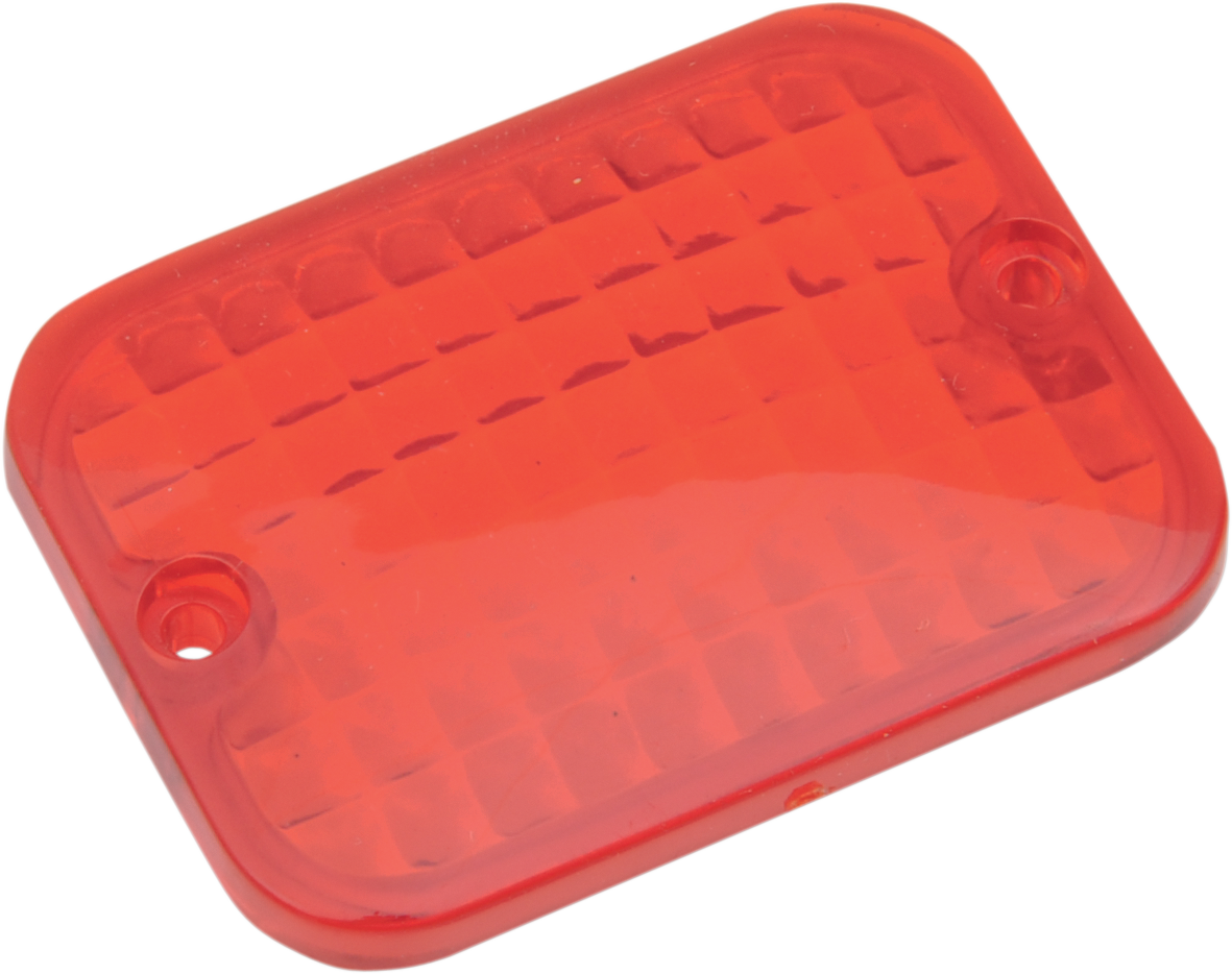 DRAG SPECIALTIES Replacement Rectangular Lens - Red (Part #165176)