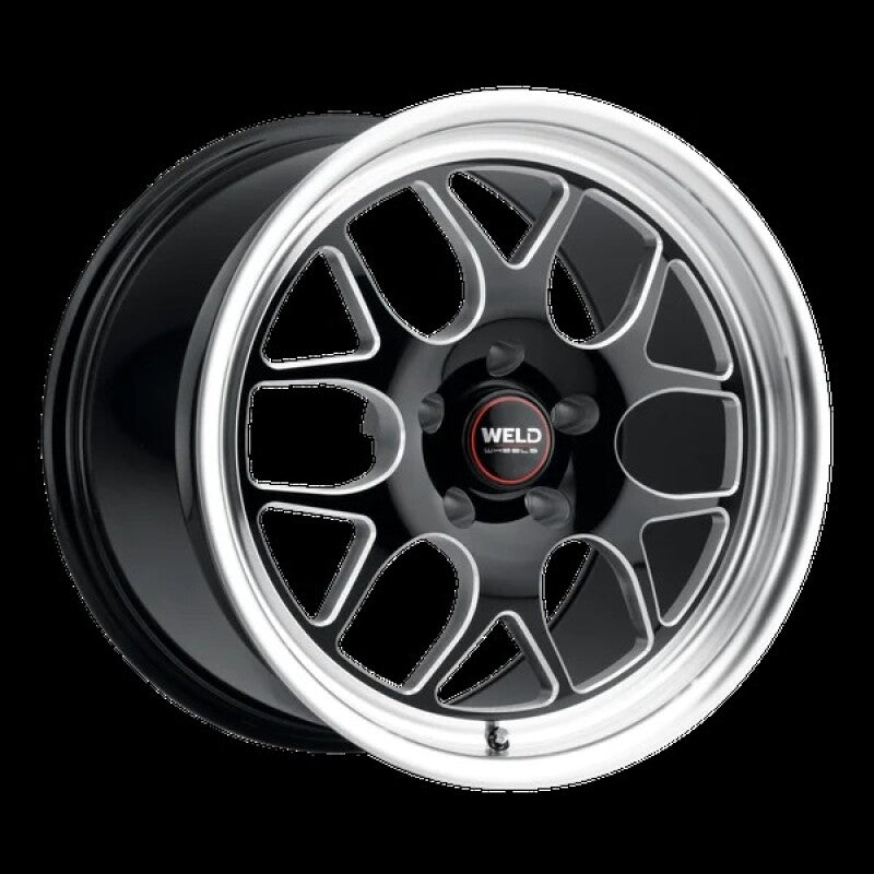 Weld Solana Drag 17x11 / 5x120.65 BP / ET41 / 78.1mm Bore - Gloss Black MIL DIA Wheel