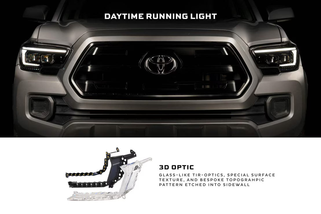 Morimoto XB Evo Hybrid LED Headlights | 2016-2023 Toyota Tacoma (White DRL / Pair)