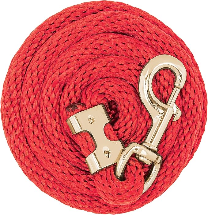 Weaver Equine Performance Lead Rope, Long Horse Lead Rope with Quick Halter Attachment, Soft Comfort Grip, Barn Horse Tack for Daily Use & Showing