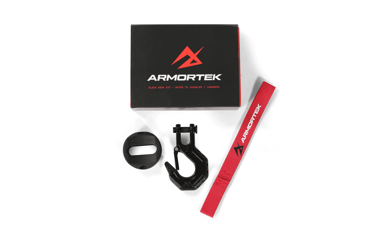 Armortek Black Hook Kit for 1/2" Rope - Rated 22000lbs