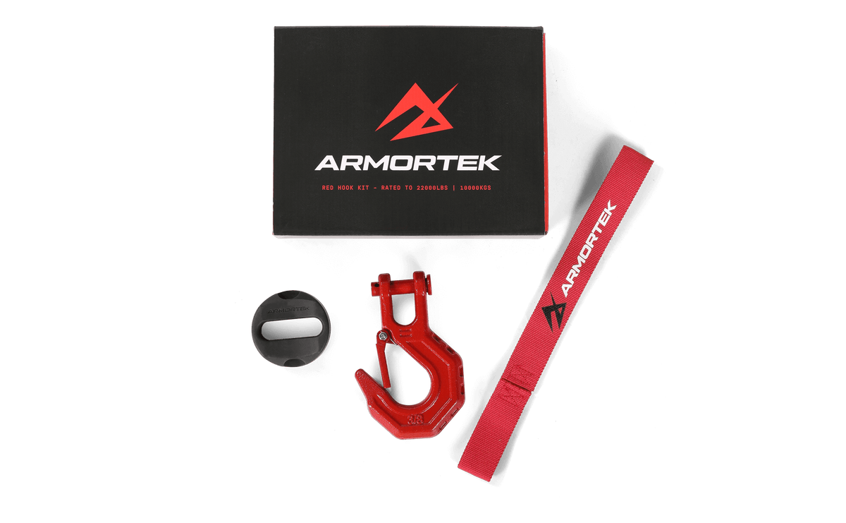 Armortek Red Hook Kit for 5/16 to 7/16" Rope - Rated 22000lbs