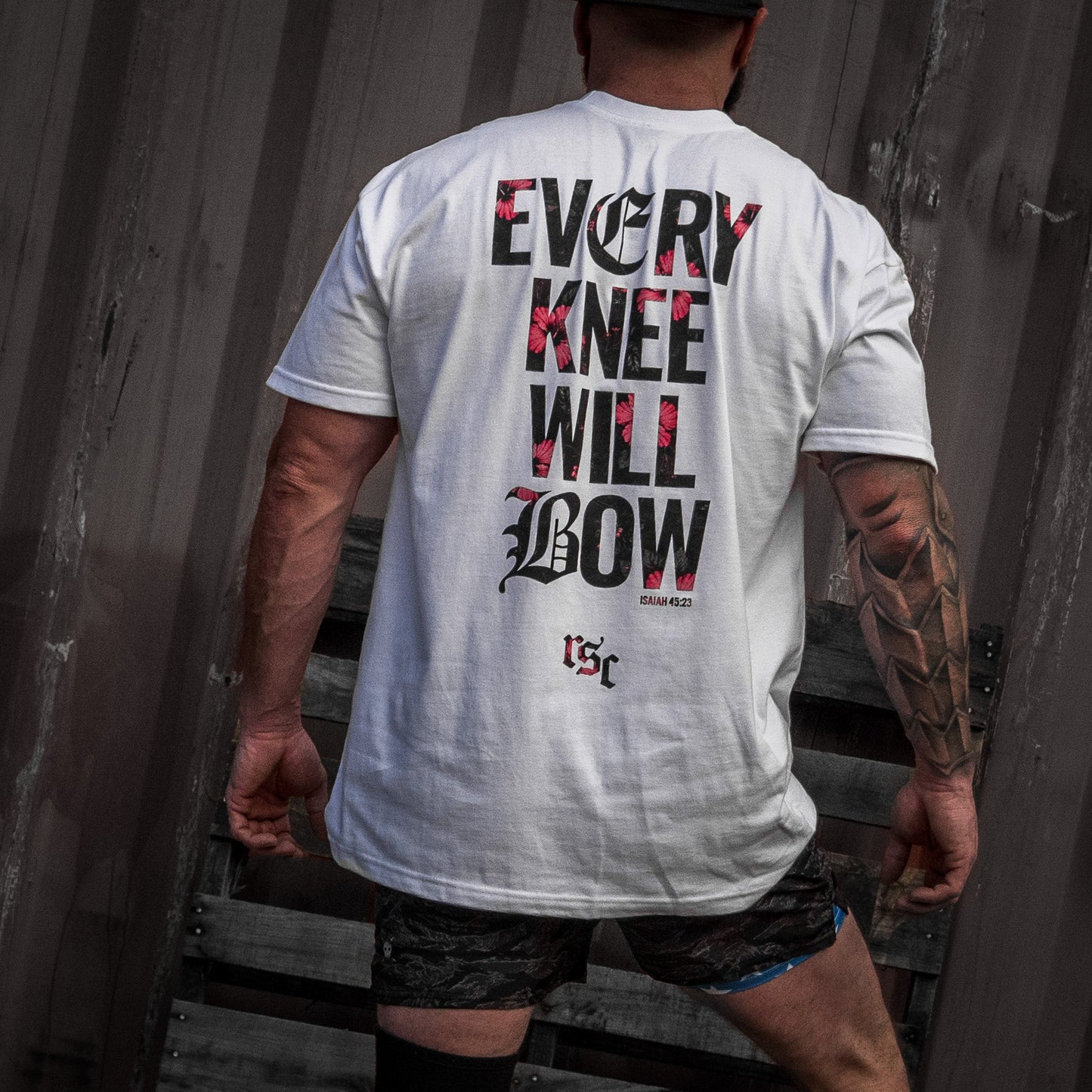 Every Knee Will Bow Men's Heavyweight T-Shirt