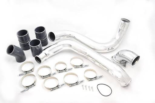 Rudy's Polished Intercooler Pipe & Boot Kit With High Flow Intake Elbow For 05-07 6.0L Powerstroke