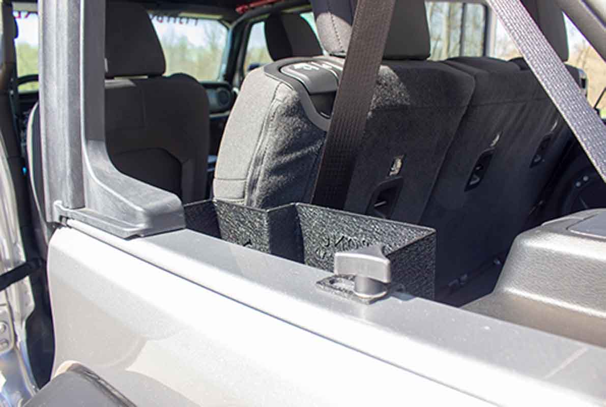 Fishbone Offroad Wheel Well Storage Bins for 2018-2023 Wrangler Unlimited JLU FB25100