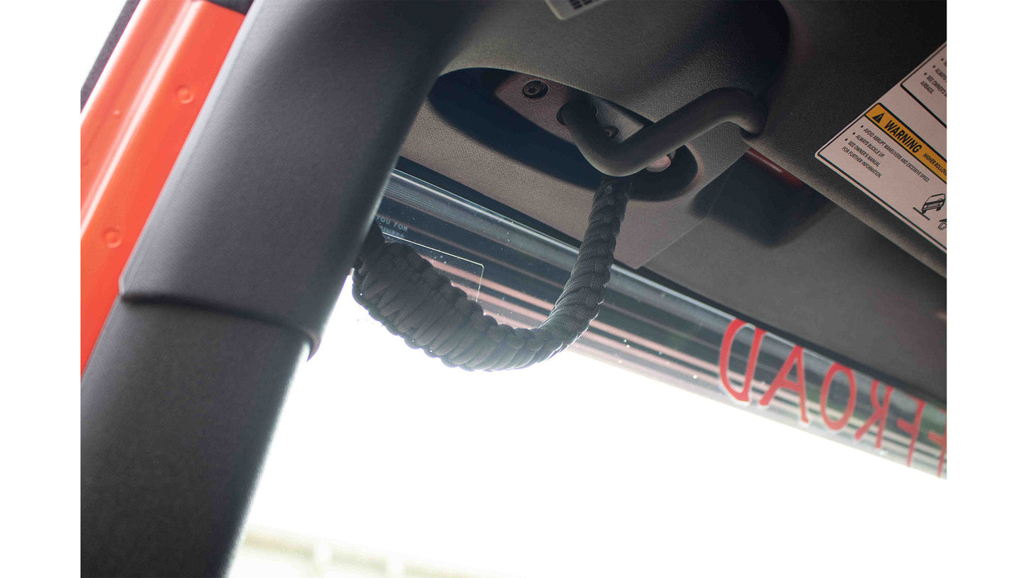 Fishbone Offroad Black Paracord Grab Handles for 2007-2018 Jeep Wrangler FB55283