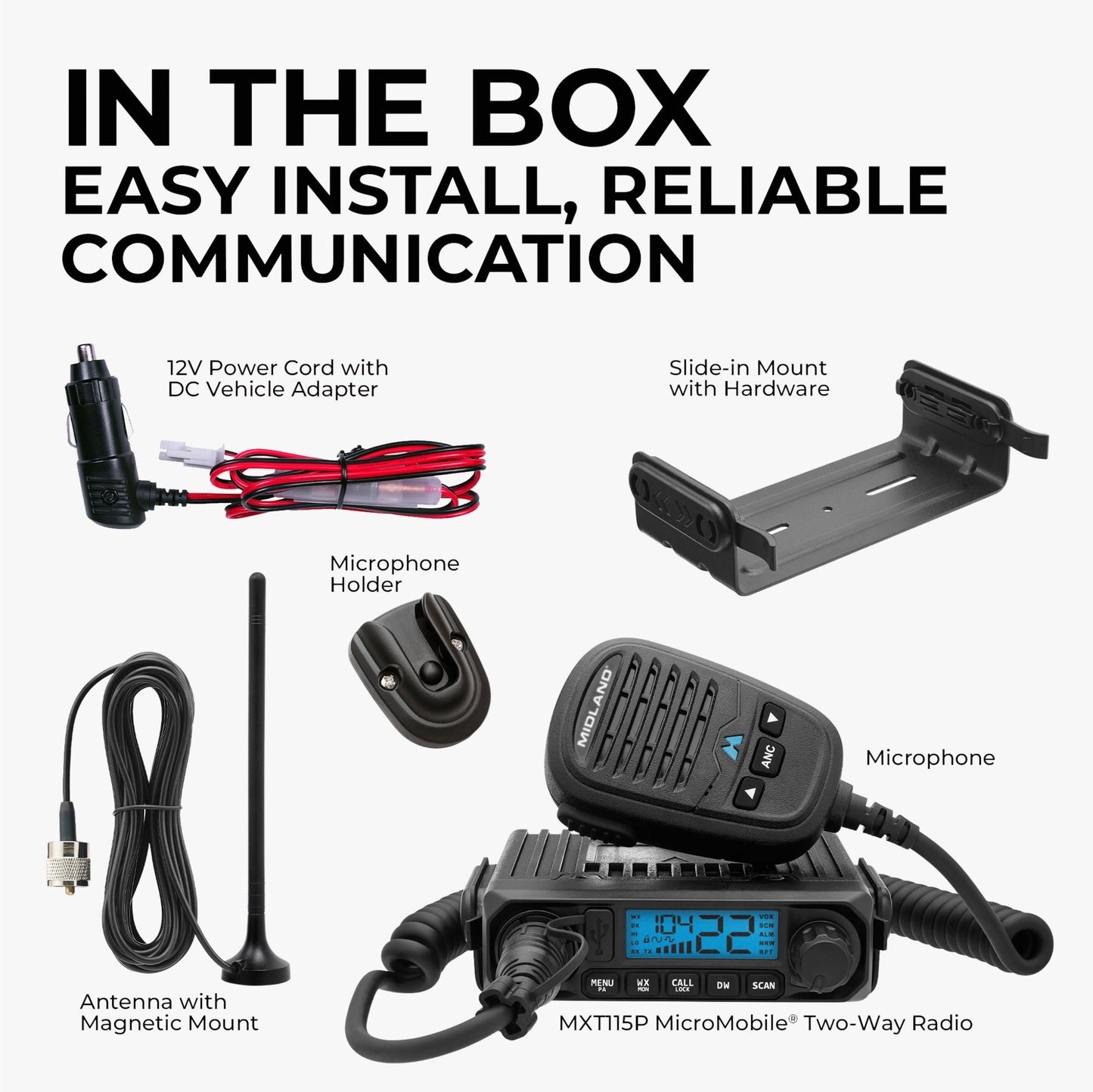 MXT115P PRO 15W MicroMobile GMRS Radio