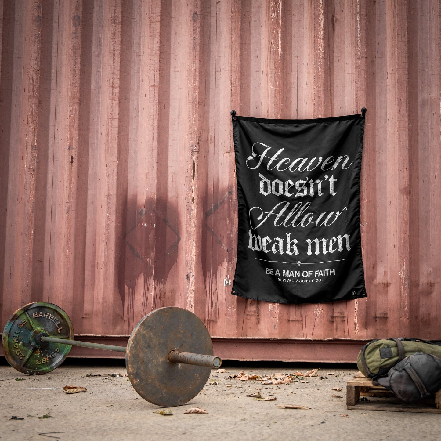 Heaven Doesn't Allow Weak 4'x3' Flag