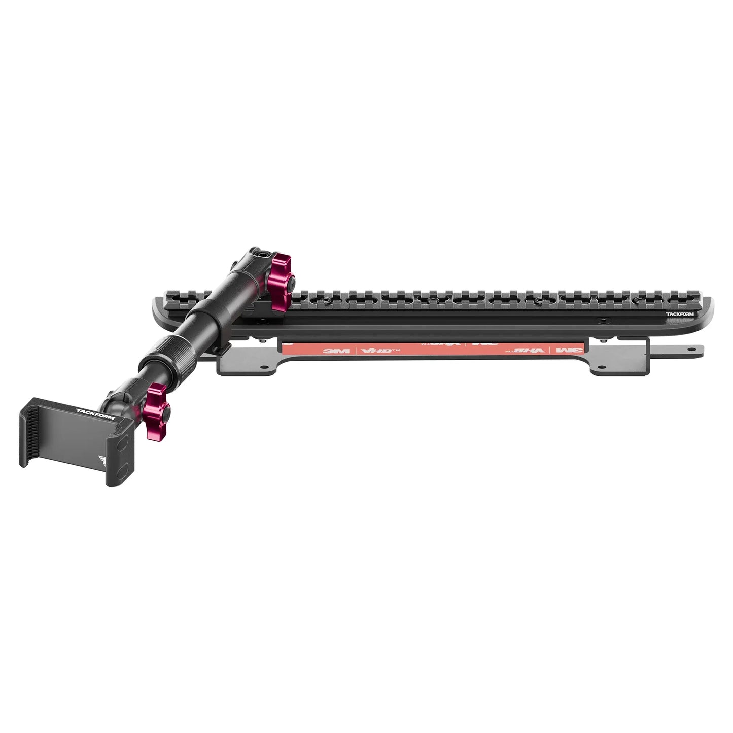 2024-2026 Ford F-150 (See Compatibility Info For Specific Year/Trim Fitment Details) Tackform Assault Track Picatinny Dash Bracket With 20LITE Phone Mount | Telescoping Arm