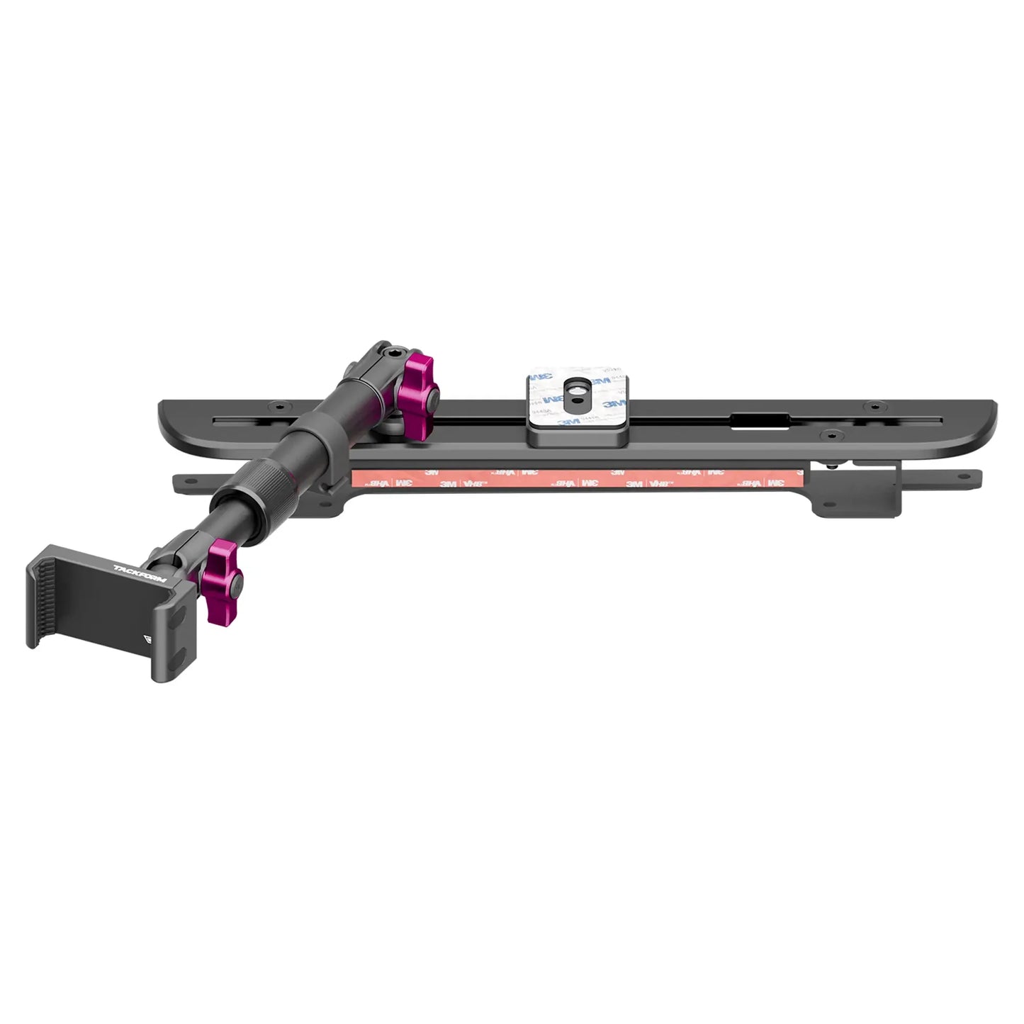 2024+ Ford F-150 (See Compatibility Info For Specific Year/Trim Fitment Details) Tackform Slim Track Dash Bracket With 20LITE Phone Mount and Magnetic Radar Detector Holder | Telescoping Arm