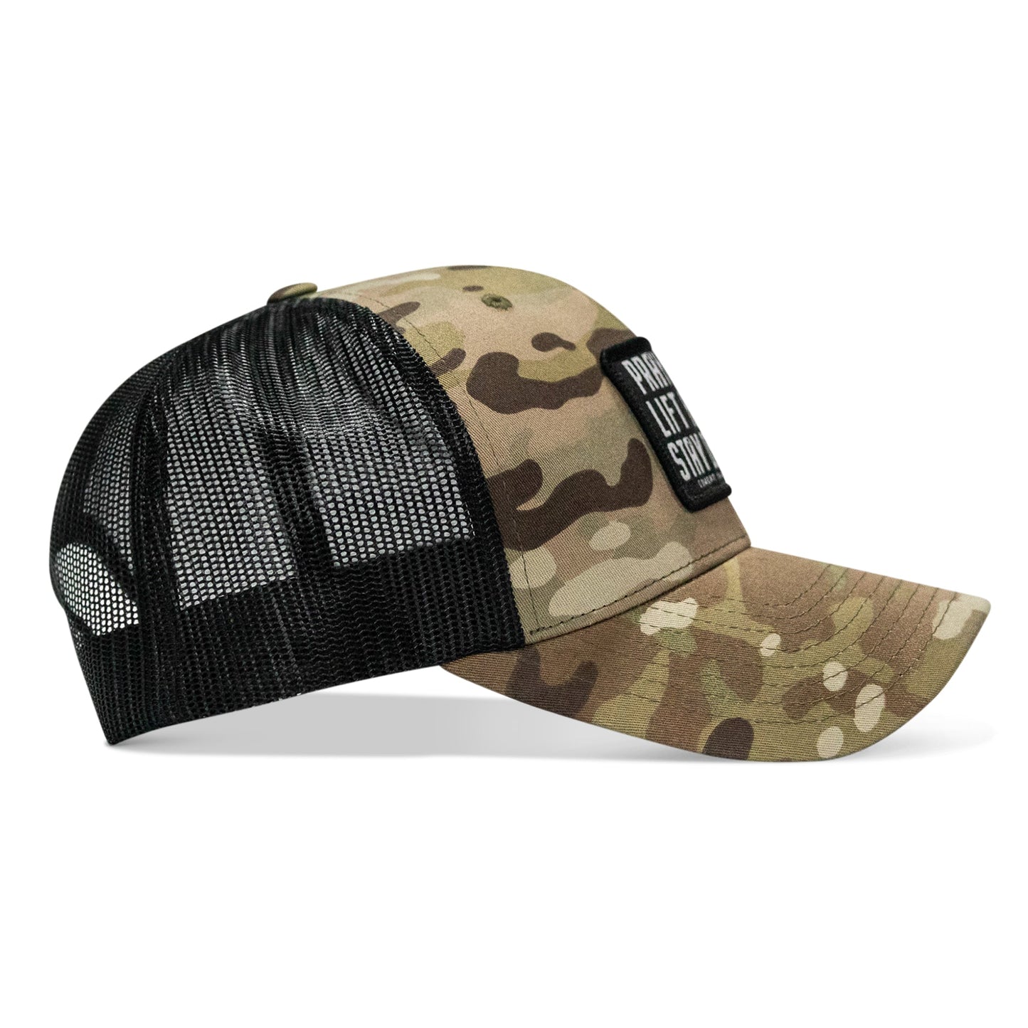 Pray Hard. Lift Heavy. Stay Deadly. Patch Snapback