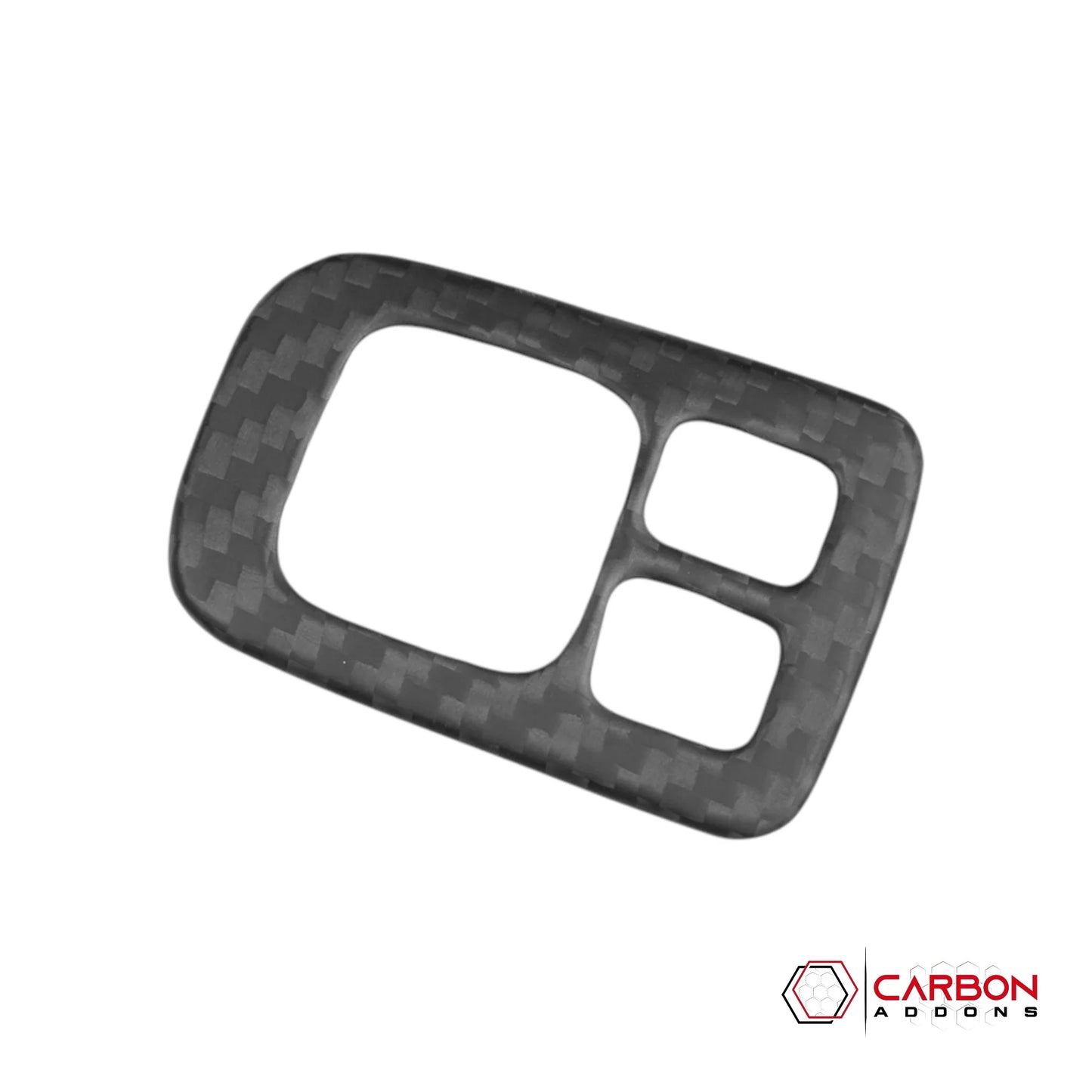 Real Carbon Fiber Center Console Mirror Switch Button Trim Cover for 2021+ Ford Bronco (Glossy or Matte)