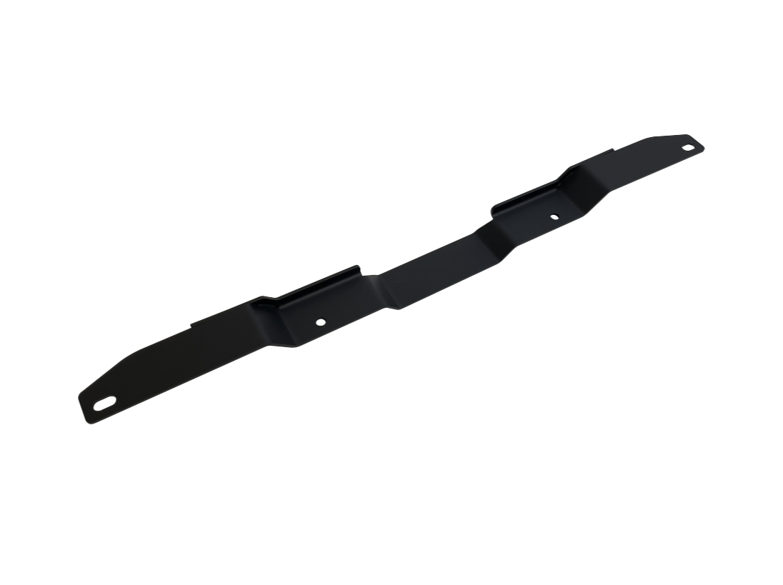Product shot of the Range Industries rear facing light mount for 2019+ Silverado 1500, illustrating a sleek black powder-coated finish for durability.