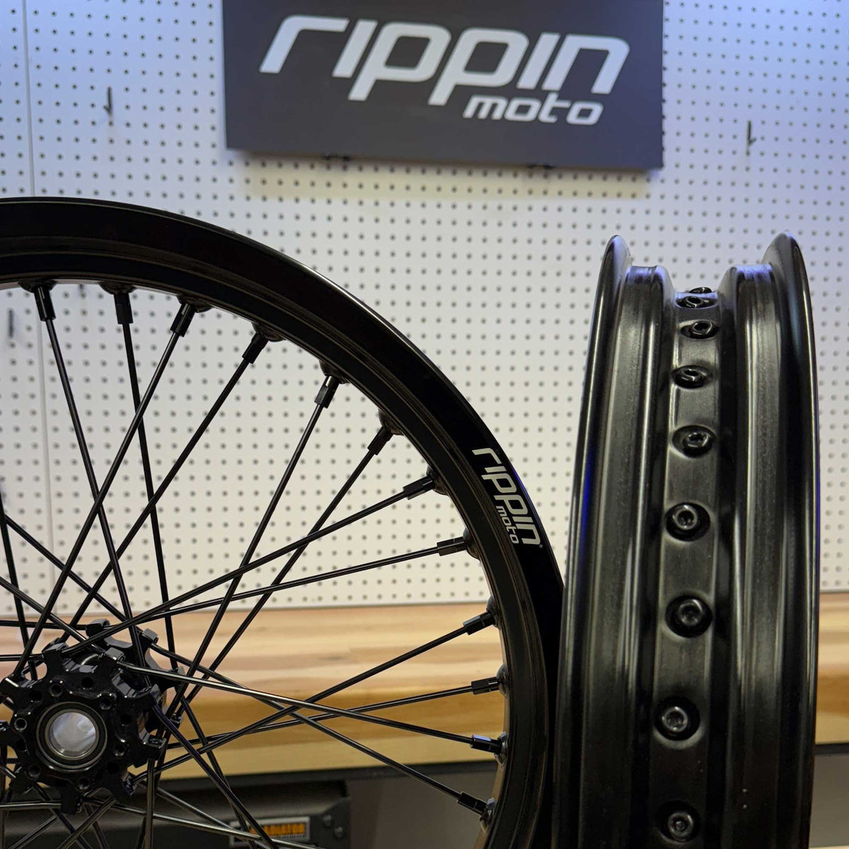 Blackline Ready-to-Ride Supermoto Wheelset for E-Ride Pro SS 2.0
