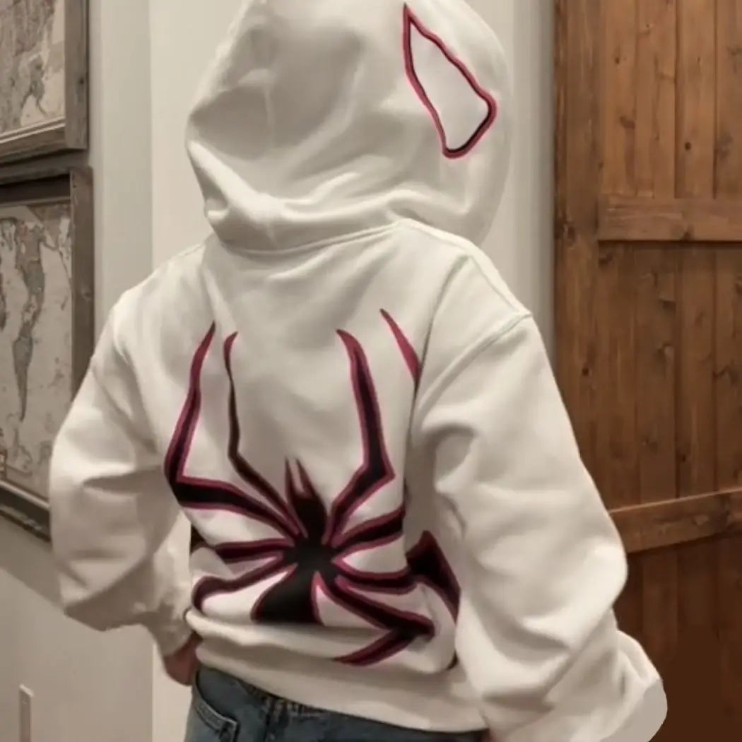 Zip Up Hoodies Women – Oversized Autumn Hooded Sweatshirt