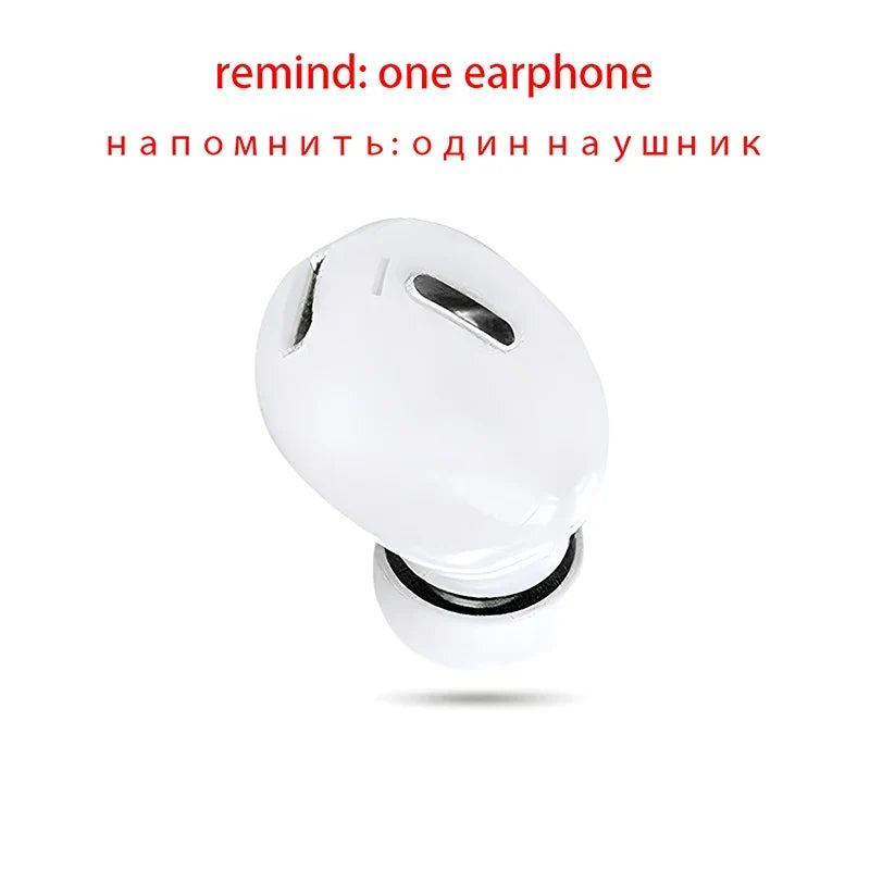 Single Ear Bluetooth Headset – Wireless Mono Earpiece with Mic, Bluetooth 5.0, Waterproof Sports Earphone for Hands-Free Calls