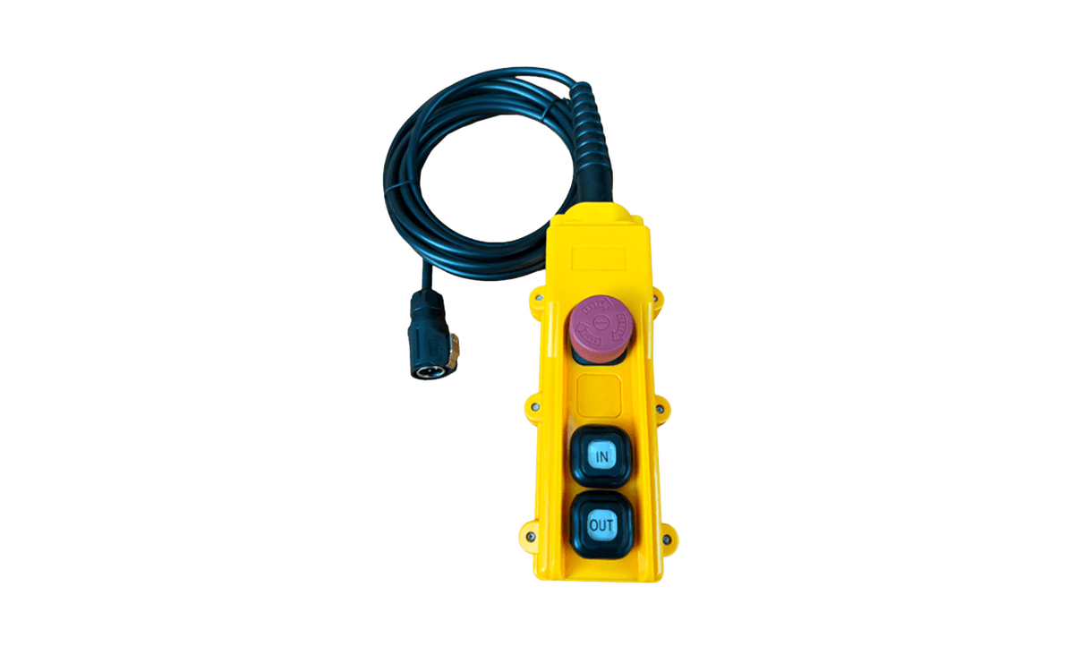 Hoist Remote - Wired - Plug & Play 4 Pin Plastic - With Stop Button