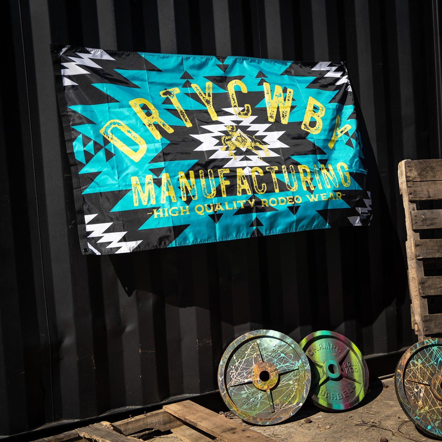 Aztec Dirty Cowboy Branded 3' X 5' Flag