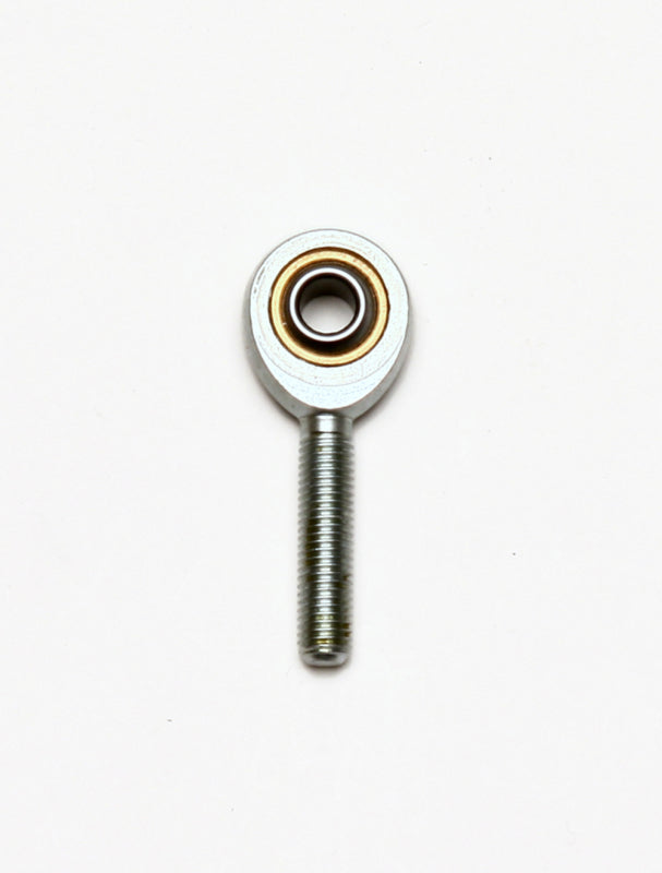 Wilwood bearing rod end male 1/4 ball ID 1/4-28 X1.00 ext. thd 3/8 width ptfe insert
