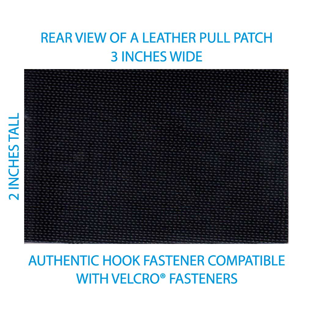 American Flag - Black Leather - Removable Patch