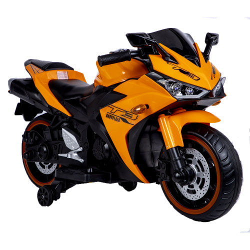 Kids Motorcycle 12V Motorcycle For Kids 3 4 5 6 Years Boys Girls 12v7ah Kids Motorcycle Ride On Toy With Training Wheels Manual Throttle Drive By Hand Lighting Wheels