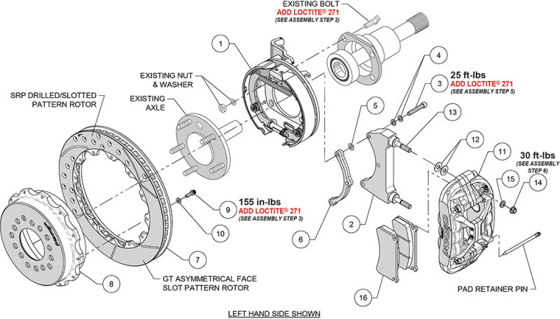 Wilwood kit rear DISC/DRUM XRS4R C10 1971-87/BLAZER 1971-82 5 lug 2.42 off 12.89 GT