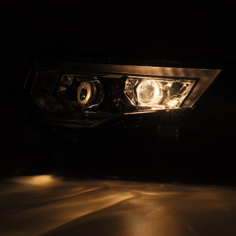 AlphaRex 14-20 Toyota 4Runner MK II PRO-Series Halogen Projector Headlights Alpha-Black