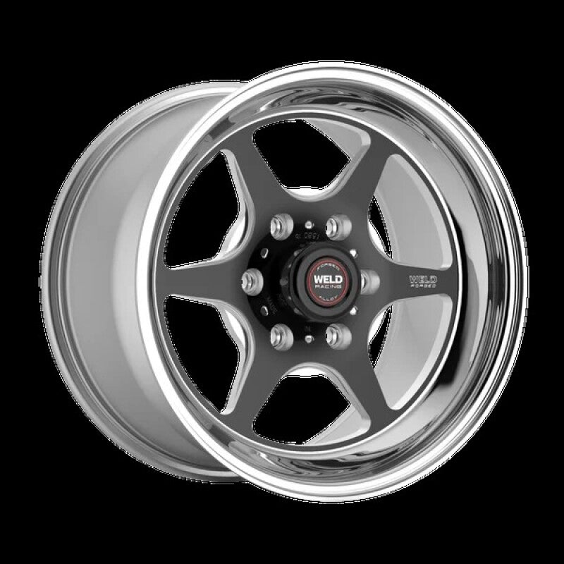 Weld S79 HD S79 18x7in / 6x135 BP / 4.1in BS Black Center - Polished Shell Wheel