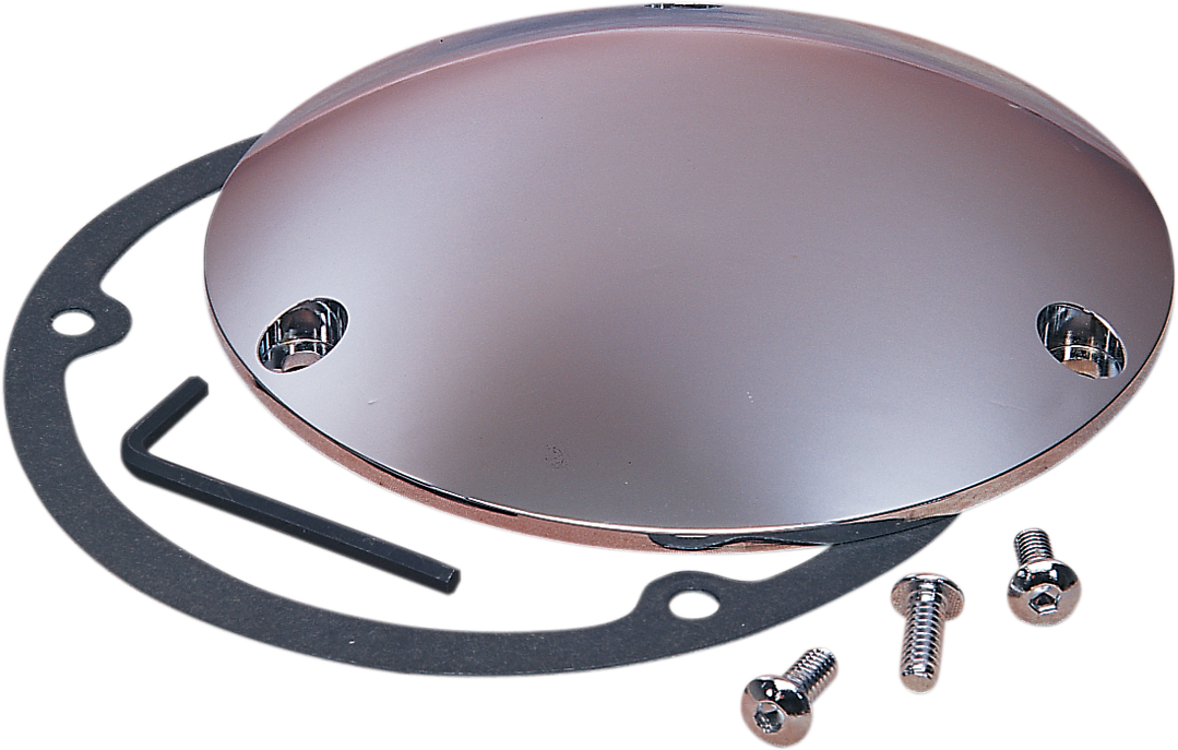 DRAG SPECIALTIES Chrome Derby Cover for '70-'98 Harley-Davidson Big Twin - Part 33-0017K-BC427