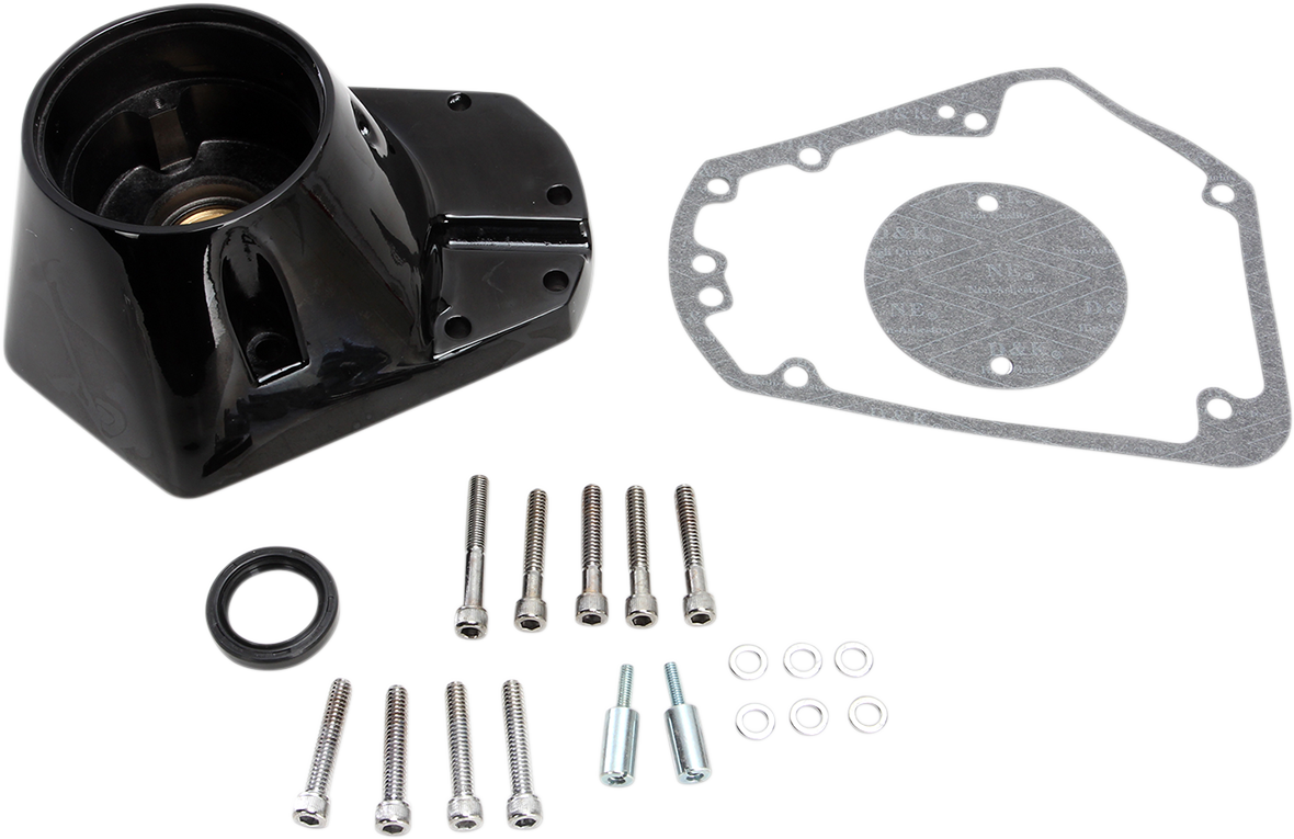 Drag Specialties Gloss Black Cam Cover for EVO Big Twin 35-0025GB