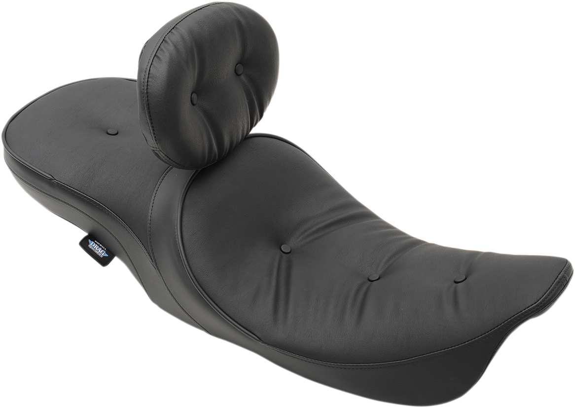 DRAG SPECIALTIES SEATS, DRAG SPECIALTIES SEATS EZ Glide II Large Vinyl Backrest with Pillow - Part 0822-0189
