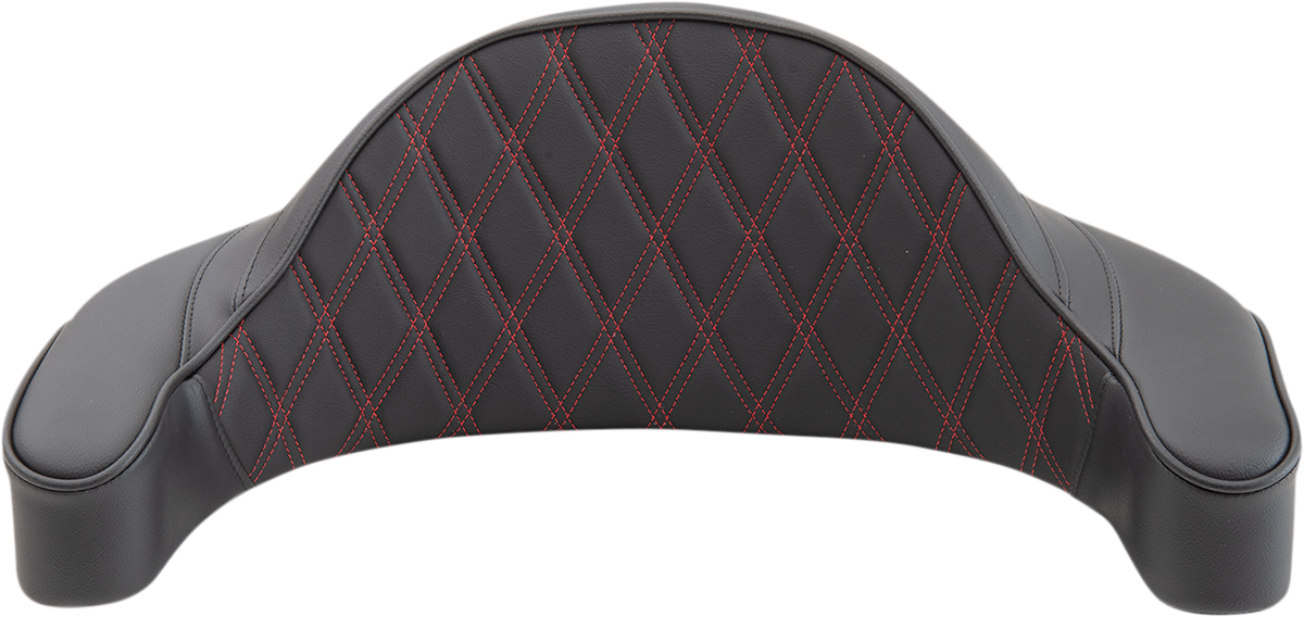 DRAG SPECIALTIES SEATS, Drag Specialties Seats King-Pak Pad - Double Diamond Red Thread for Harley-Davidson Road King 1994-2013 (Part #0822-0437)