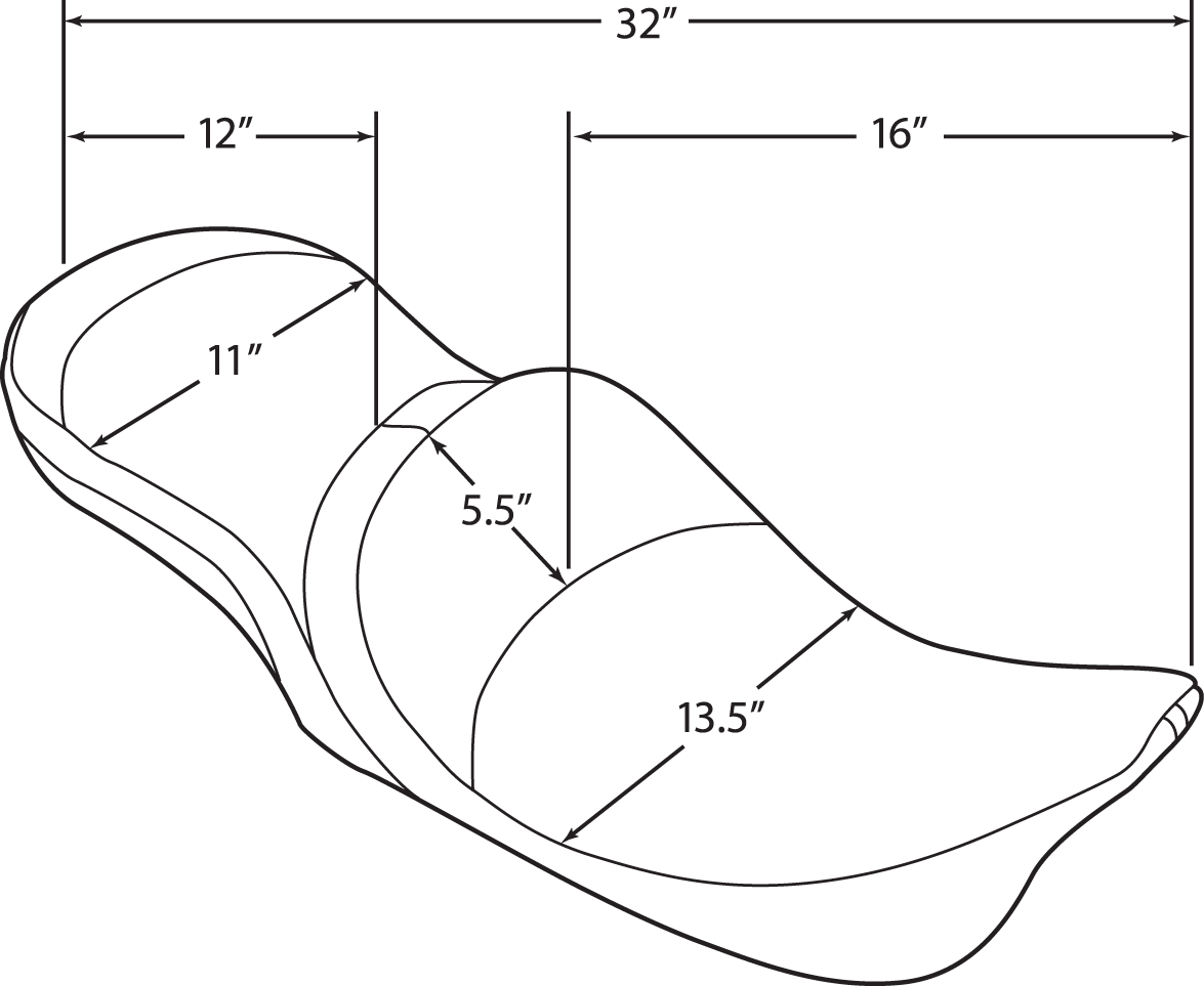 DRAG SPECIALTIES SEATS, DRAG SPECIALTIES SEATS Low Touring Seat with Backrest Receiver for FL '99-'07 - Solar Reflective Diamond Design - Part 0801-1104