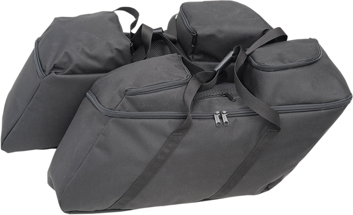 DRAG SPECIALTIES SEATS, Drag Specialties Seats Saddlebag Liners - Black for FL '14-'22 | Part No. 3501-0942