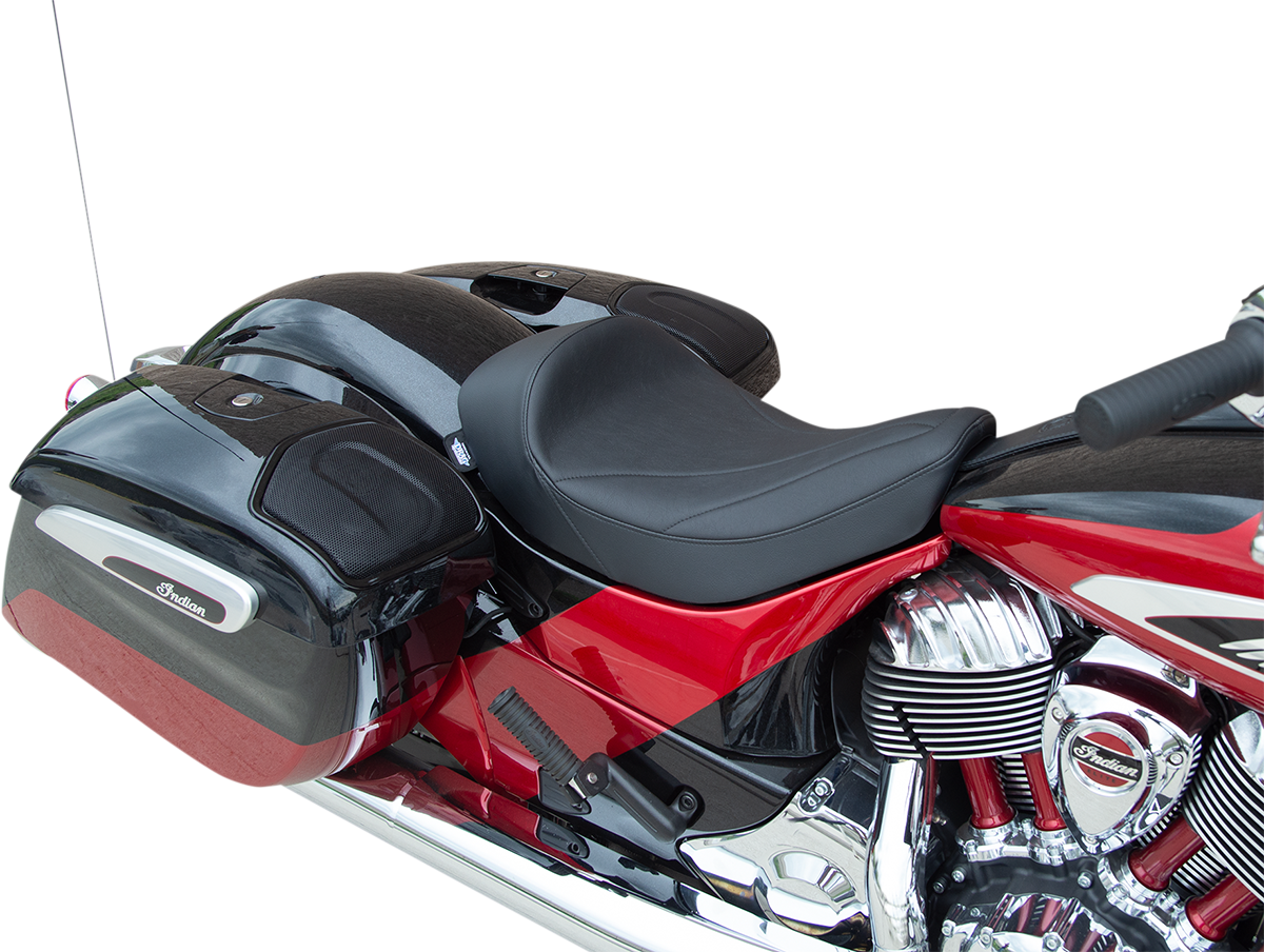 DRAG SPECIALTIES SEATS, DRAG SPECIALTIES SEATS Solo Seat with Linear Stitching for 2014-2022 Indian Models - Part Number 0810-2266