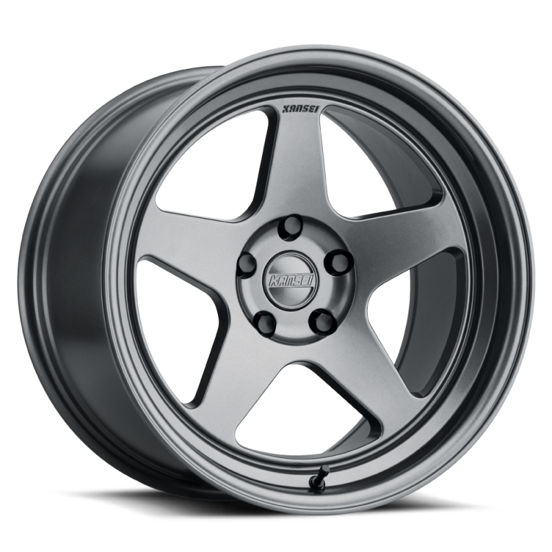 Kansei K12G Knp 17x9in / 5x120 BP / 22mm Offset / 72.56mm Bore - Gunmetal Wheel