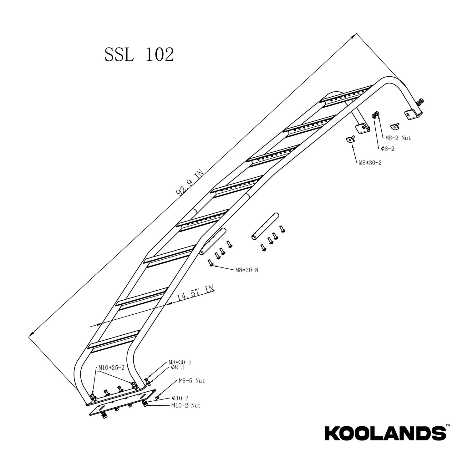 Koolands Sprinter Side Ladder