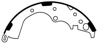 Porterfield Brake Shoes for 2017 TOYOTA TACOMA 4WD 6 Lug