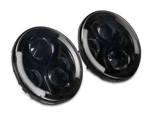 Load image into Gallery viewer, Raxiom 97-18 Jeep Wrangler TJ &amp; JK 6-LED Headlights w/ Partial Halo- Blk Housing (Clear Lens)