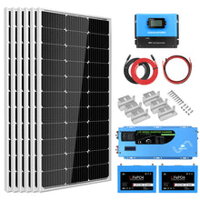 Load image into Gallery viewer, Off Grid Solar Kit 3000W Inverter 12VDC 120V Output LifePO4 Battery 600 watt Solar Back Up SGK-PRO3