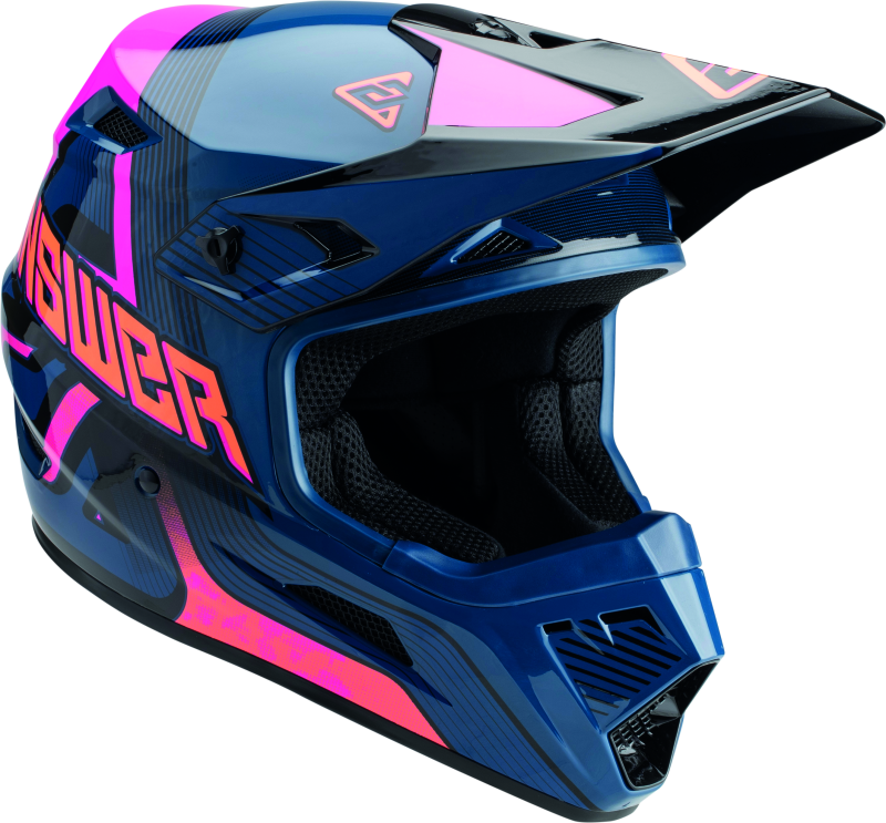 Answer AR1 Vendetta Helmet Dark Blue/Rhodamine/Orange Youth - Large