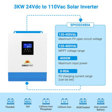 Load image into Gallery viewer, 3000W 24V Solar Inverter Charger