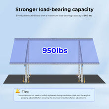 Load image into Gallery viewer, Modular &amp; Expandable Ground Mount Brackets for 2× 400W–590W Solar Panels | Heavy-Duty Adjustable
